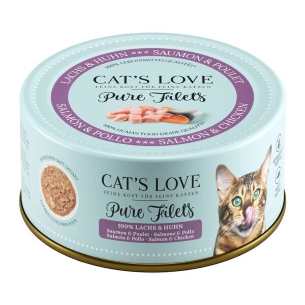 CAT’S LOVE FILET SALMÓN & POLLO 100GR