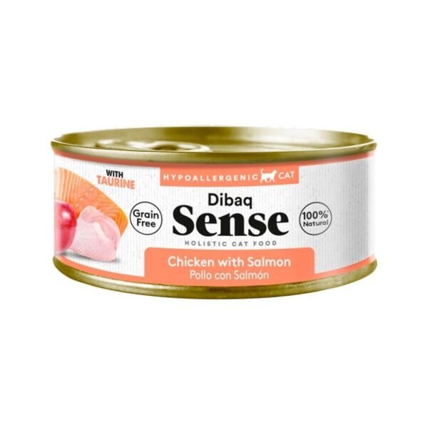LATA DIBAQ CAT POLLO & SALMÓN 70GR