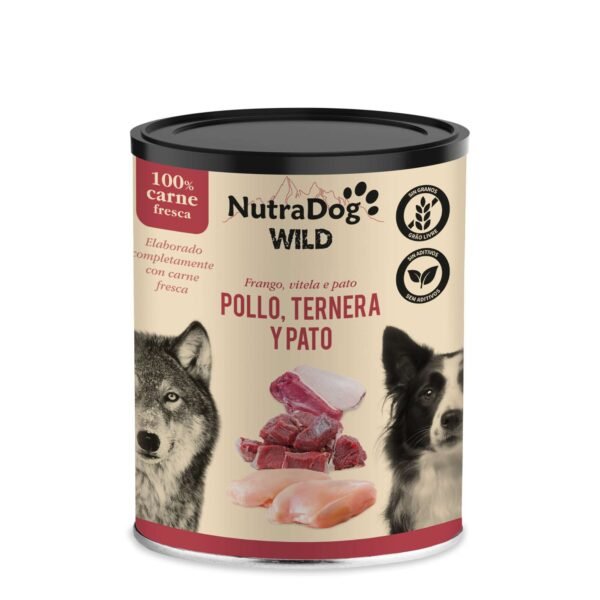 LATA POLLO, TERNERA Y PATO NUTRADOG